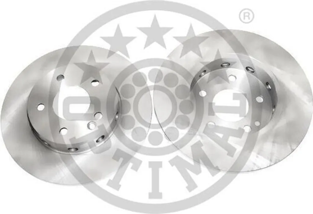 2x OPTIMAL BS-3100C Disque de Frein Avant 284mm pour Sécurité Maximale