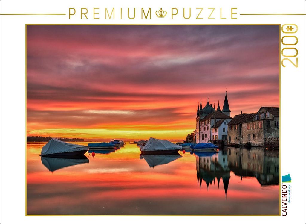 CALVENDO Puzzle Turmhof Steckborn | 2000 Teile Lege-Größe 90x67cm Foto-Puzzle für glückliche Stunden