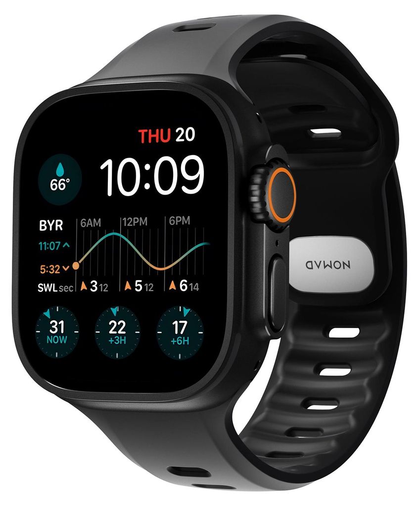 Nomad Tempo Band, Band, Smartwatch, Schwarz, Apple, 49mm / Produktbild 