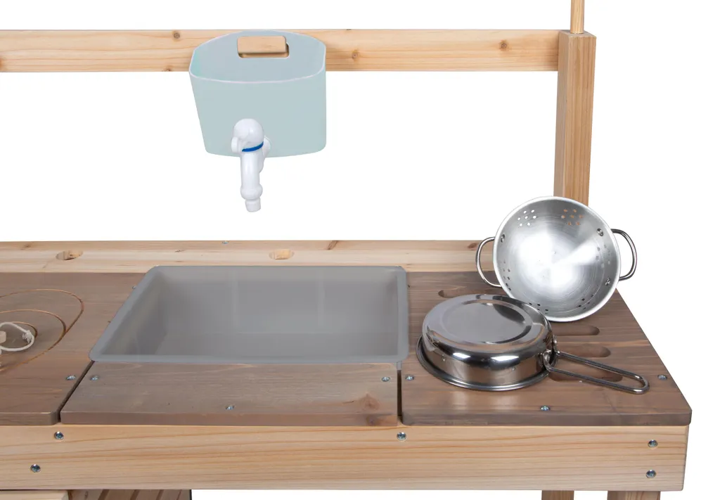 Cuisine boueuse multifonction avec bac à eau et ardoise de boutique - 10