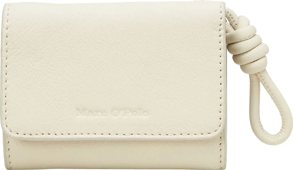Portefeuille Marc O'Polo Fina Combi Wallet : Cuir Doux Blanc Cassé