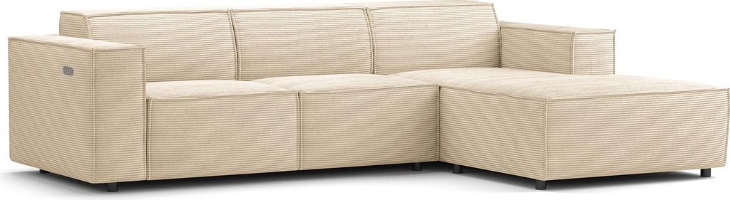 home24 Ecksofa mit Longchair