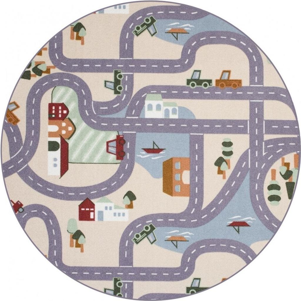 120x120 (průměr) kruh Dětský kusový koberec Scanroad 39 Obrázek produktu 