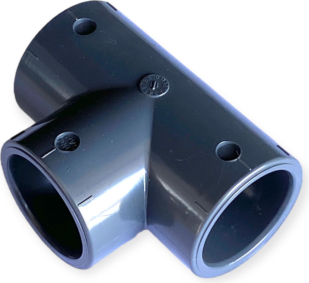 PVC-U T-Stück 90°, 3fach Klebemuffe 25 mm