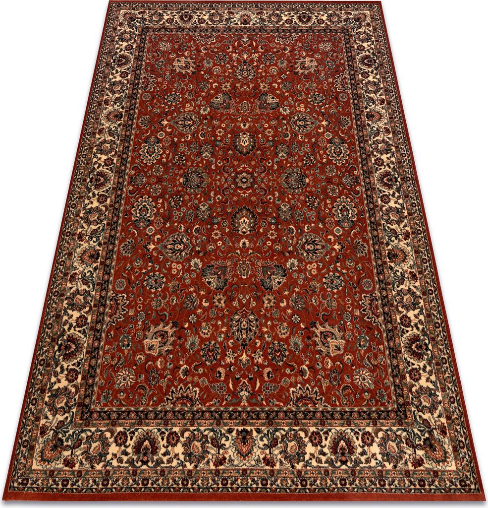 Wollteppich KASHQAI 4362 200 Ornament rotwein / beige rot 67x275 cm