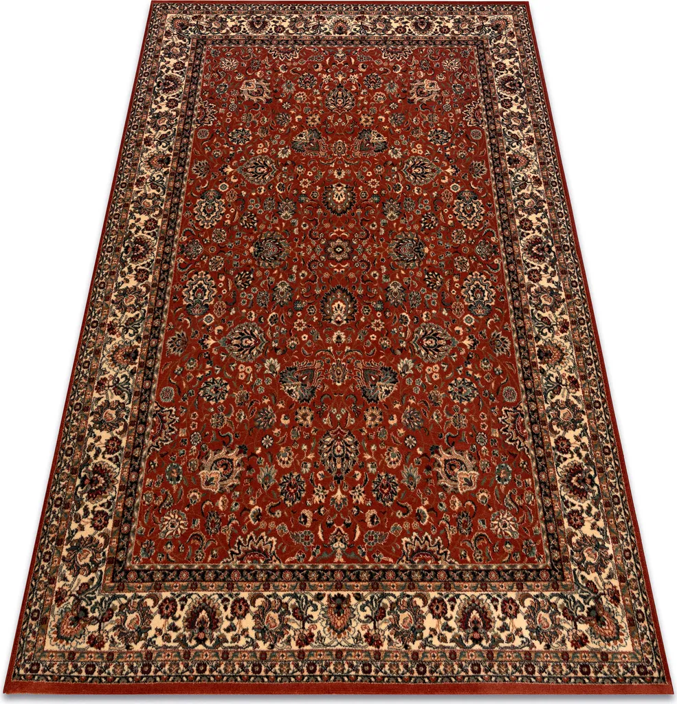 Tapis KASHQAI 4362 bordeaux 80x160 - Tapis de salon ornemental classique
