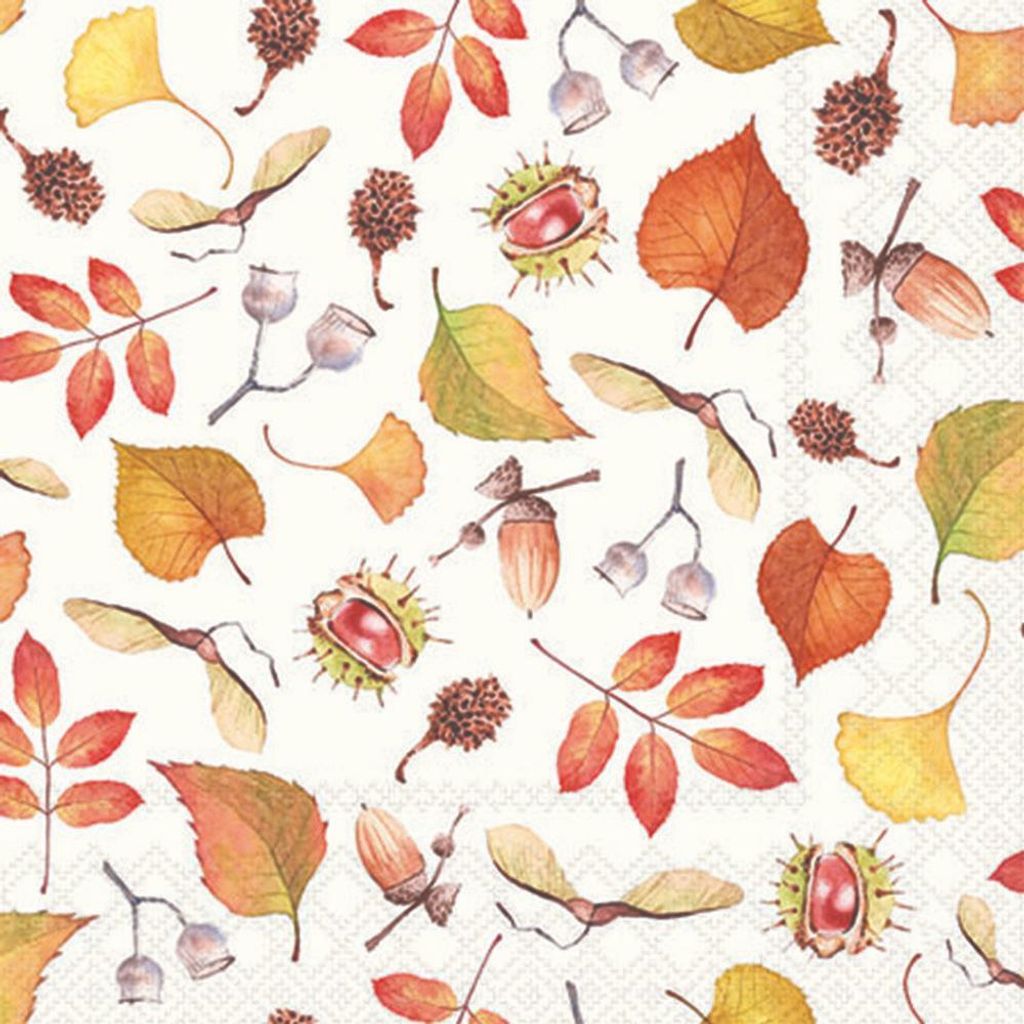 Ambiente Servietten Herbstdetails 25 cm Produktbild 