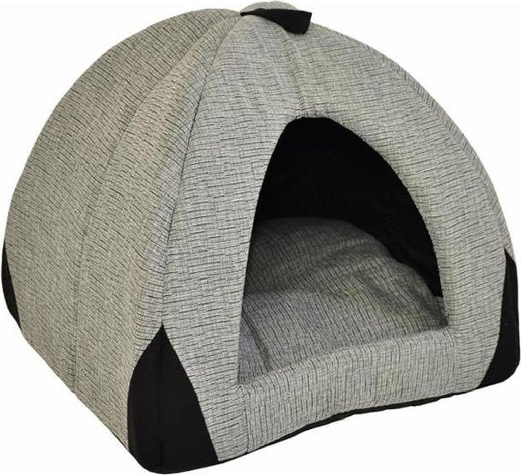 Hundehöhle/Katzenhöhle Woody grau 45 cm Produktbild 