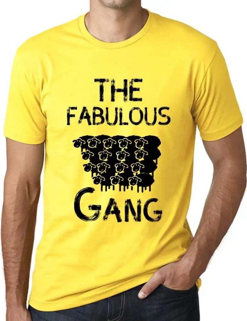 Herren Grafik T-Shirt Die fabelhafte Bande – The Fabulous Gang – Öko-Verantwortlich Vintage Jahrgang Kurzarm Lustige Druck Geburtstag Geschenk...