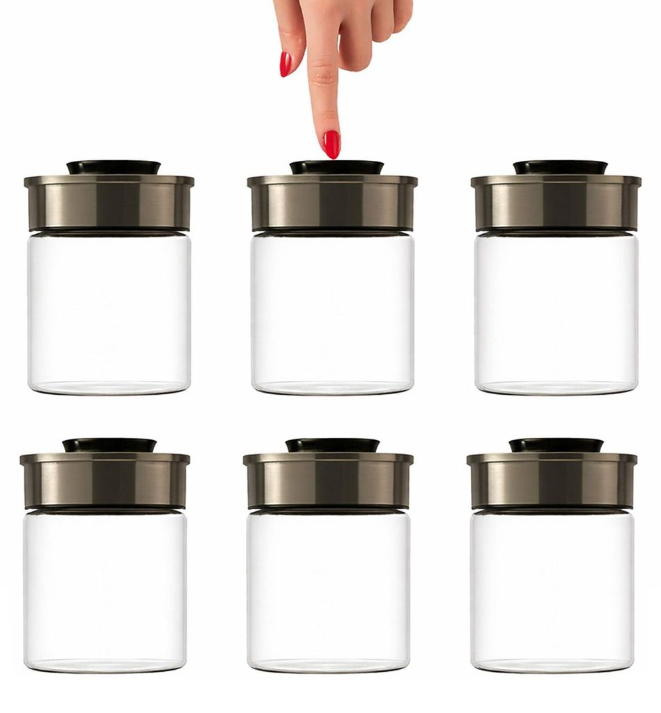 BURI Vorratsglas Vakuumglas 6er Set 700ml | Vorratsdosen Produktbild 