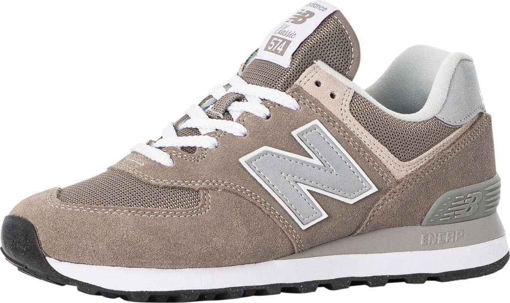 New Balance 574 Klassische Wildleder-Sneaker, Grau 42.5 EU Produktbild 