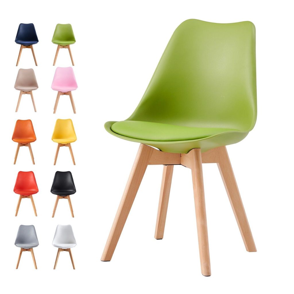 MCC Retro Esszimmerstühle EVA, gepolstert, Kunstleder, Produktbild 