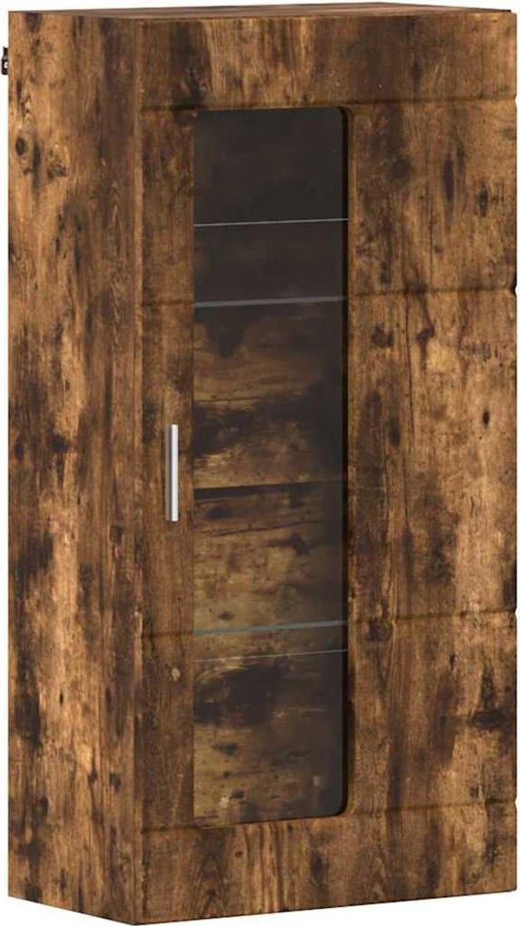 Holzschrank Geräucherte Eiche 50 x 29 x 100 cm Holzwerkstoff