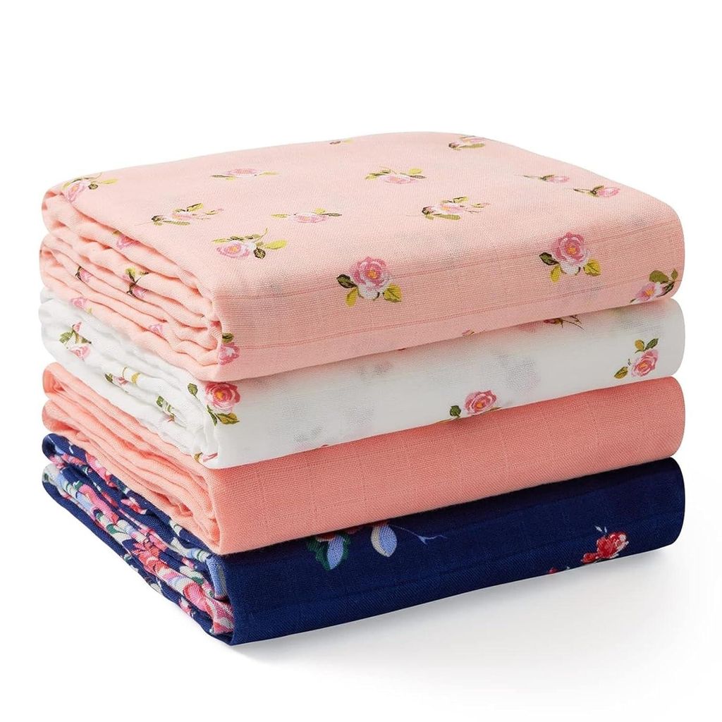 Momcozy Koce dziecięce SJ003 – 4-Pack, 120 × 120 cm Zdjęcie produktu 