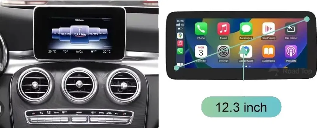 Écran 12,3'' Tactile avec Carplay Intégré et Android Auto Système NTG5.0