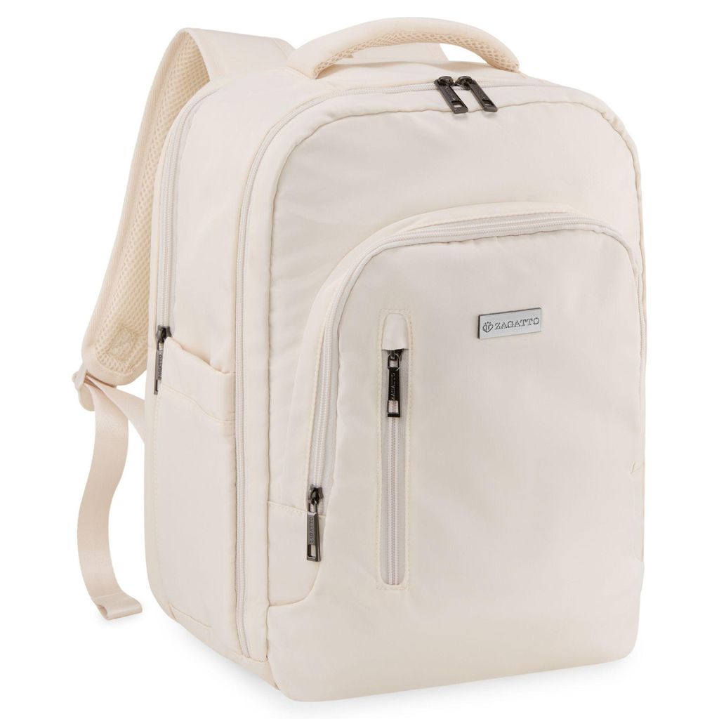 Zagatto Damen reiserucksack Handgepäck 40x30x20 WIZZAIR RYANAIR Beigefarbener ZG1067