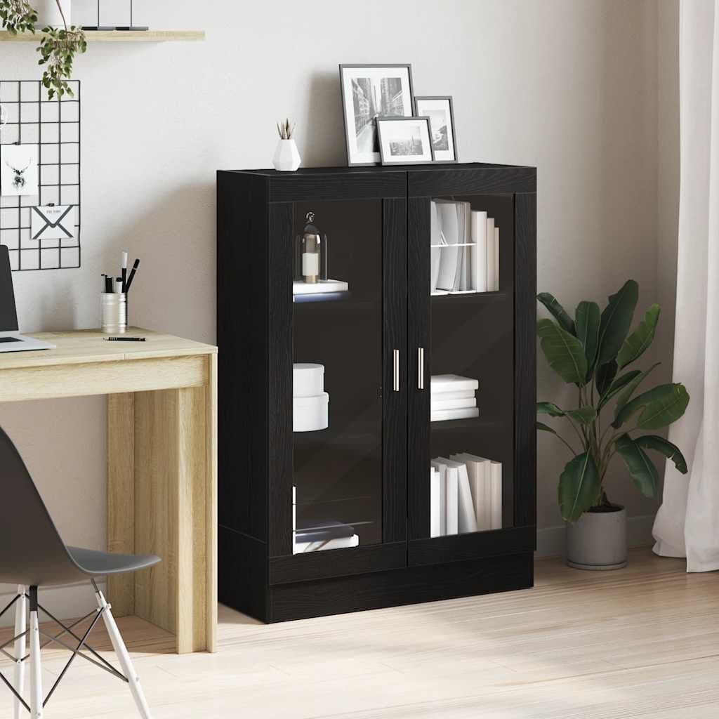 Maison Exclusive - Bücherschrank Schwarz Eichen-Optik 82,5x30,5x115 cm