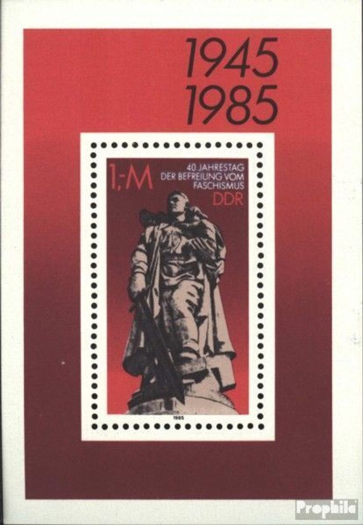 Briefmarken DDR 1985 Mi Block82 (kompl.Ausgabe) gestempelt 40.Jahrestag der Befreiung vom Faschismus / Bl.82