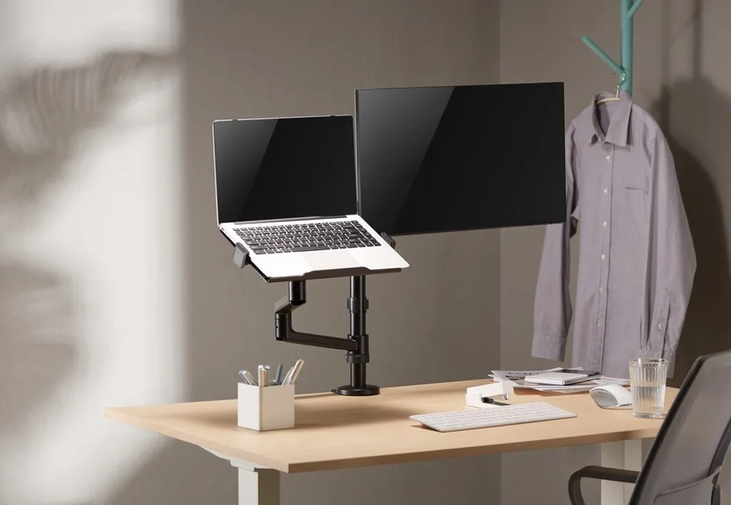 Support Écran 32" et PC Portable Ajustable Charge 8kg Gembird MA-DA-04
