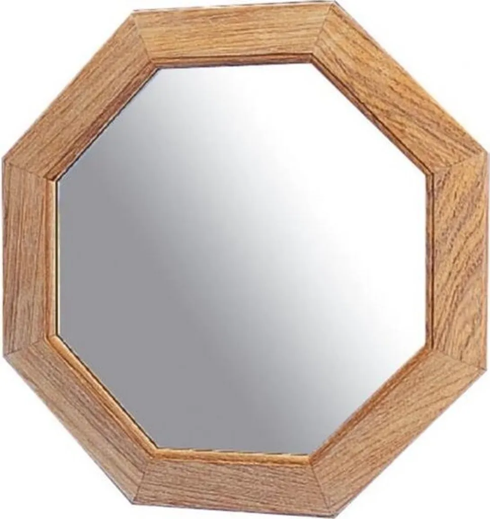 Miroir de cabine octogonal en bois de teck 30x30 cm ARC Marine