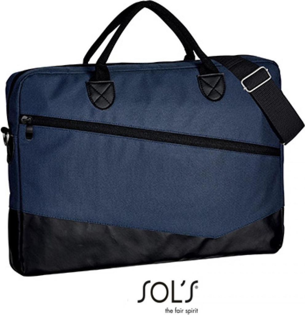 SOLs Bags 01395 | Briefcase Manhattan Dokumententasche | 5 x 40 x 28 cm - Farbe: French Navy - Größe: 5 x 40 x 28 cm