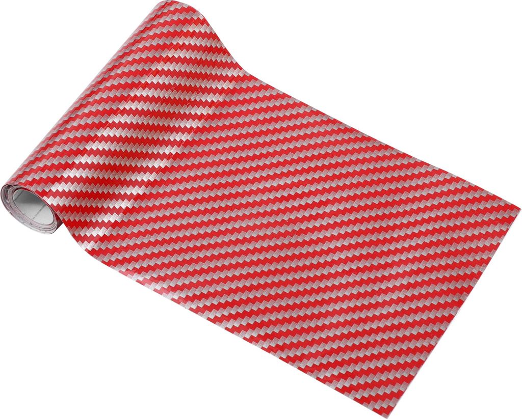 Universal Car Wrap Film Vinyl Wrap Cover 3.28 ft x 3.94 Inch Protective PVC Red 1 Pc