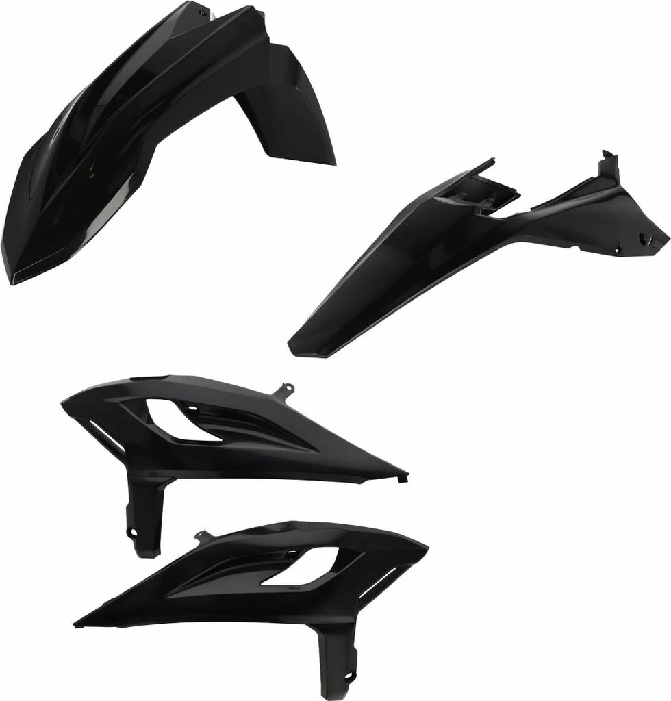 ACERBIS 4-teiliges Verkleidungskit Schwarz für BETA
