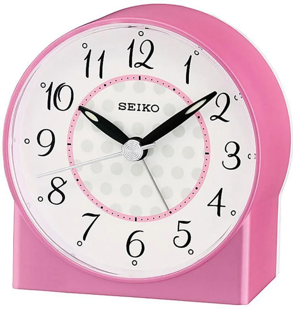 Réveil matin silencieux Seiko Clocks à aiguilles pour table de chevet