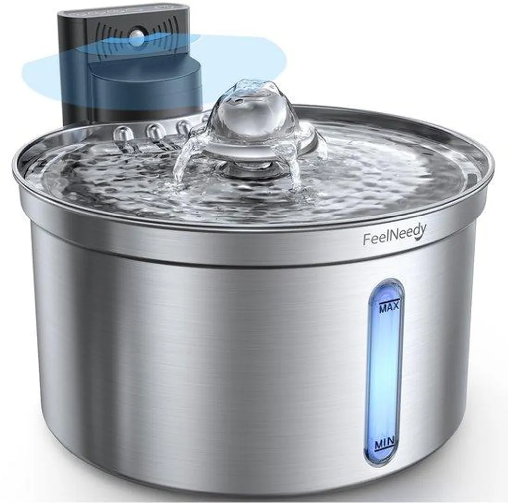 Poubelle à capteur 3,5L inox brossé avec filtration charbon actif