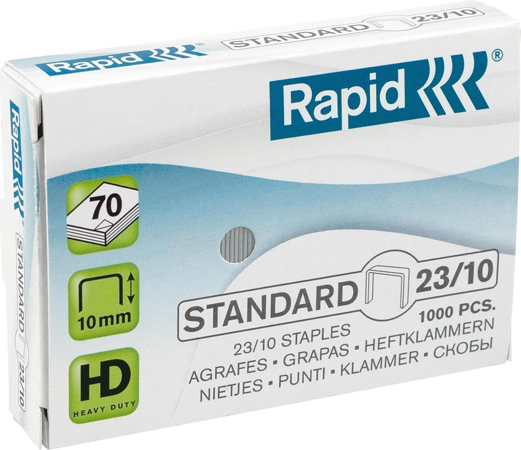 Rapid Staple Standard 24869300 23/1 HD110 HD210 Acciaio Immagine del prodotto 