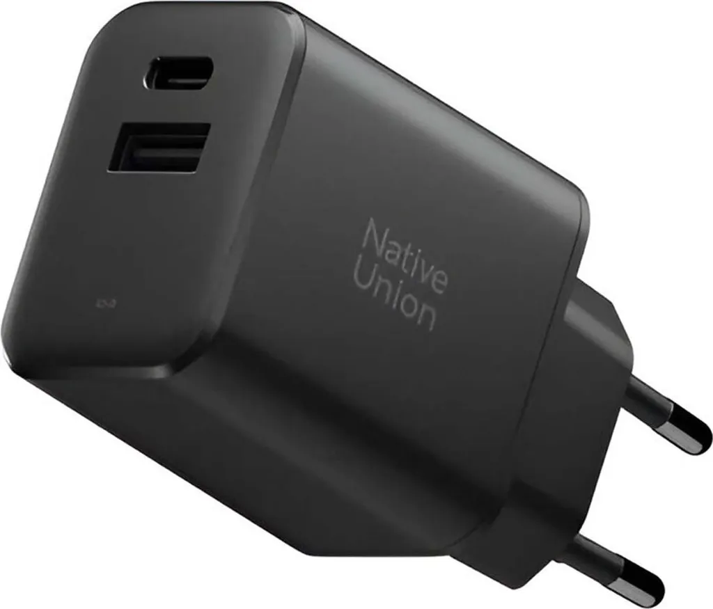Caricatore Parete Native Union 45W GaN USB-C PD - Nero Compatto