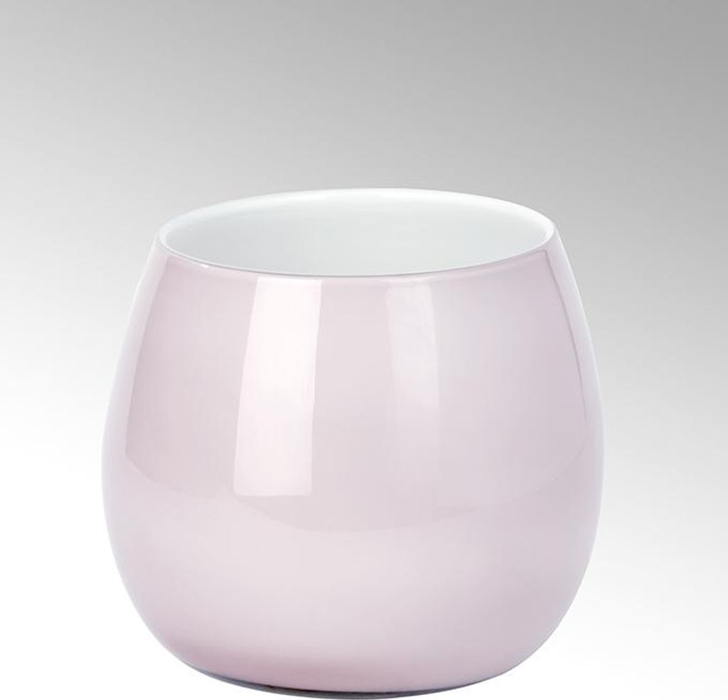 Pisano Vase klein Überfangglas, quarz H18 cm  D17 cm Produktbild 