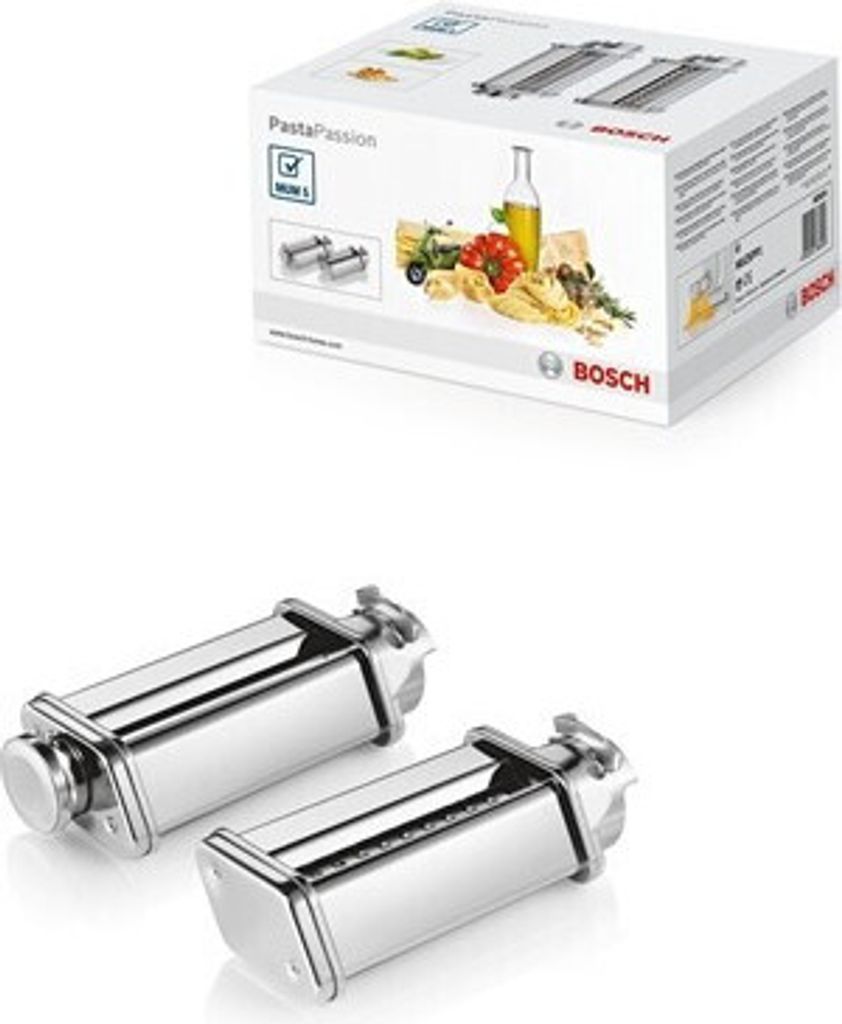 Bosch PastaPassion Set MUZ5PP1 Accessory for Bosch MUM2, MUM4 MUM5 Food Processors, Pasta Making, Lasagna Blades and Tagliatelle