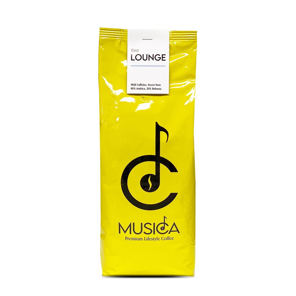 MUSICA Coffee BAR – 1kg Kaffeebohnen, mittlere Röstung, Premium Arabica & Robusta, ganze Bohnen für vollmundigen Genuss