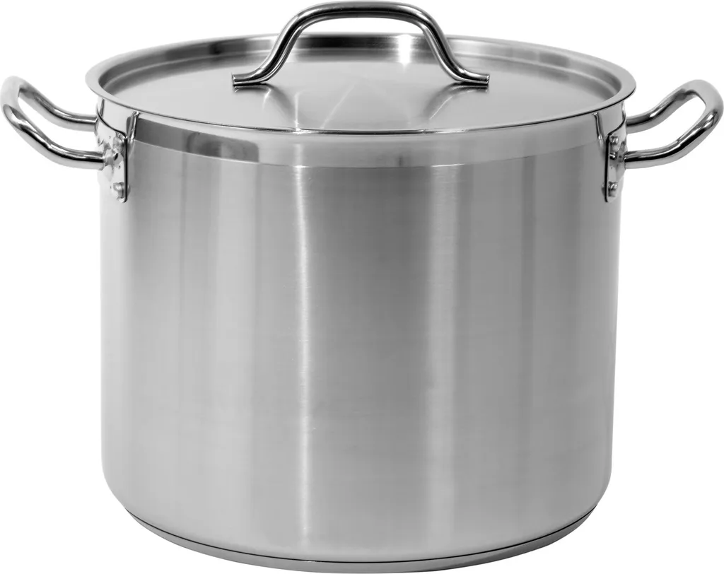 Casseruola Grande Professionale con Coperchio - 20,9 Litri Design Inox - 1