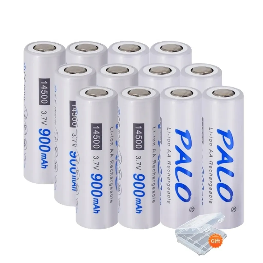 Batterie 14500 AA pour Lampes Torches et Modélisme - 12 Piles 3,7V