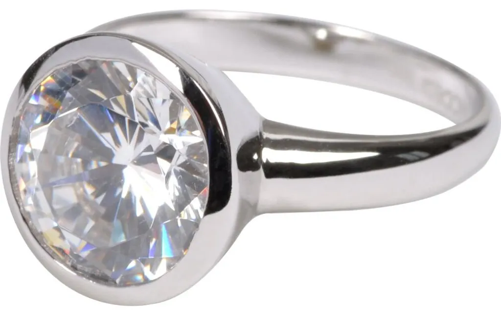 Bague en argent QJRY4034L de 57 mm : l'élégance minimaliste pure
