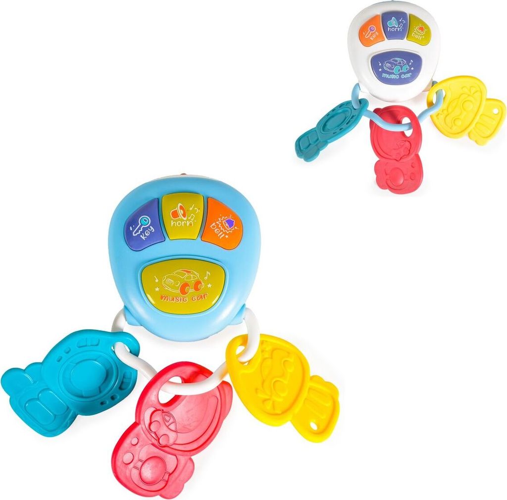 Moni Baby Musik Schlüsselbund 855-73A Autoschlüssel Tasten Musik Licht Geräusche blau