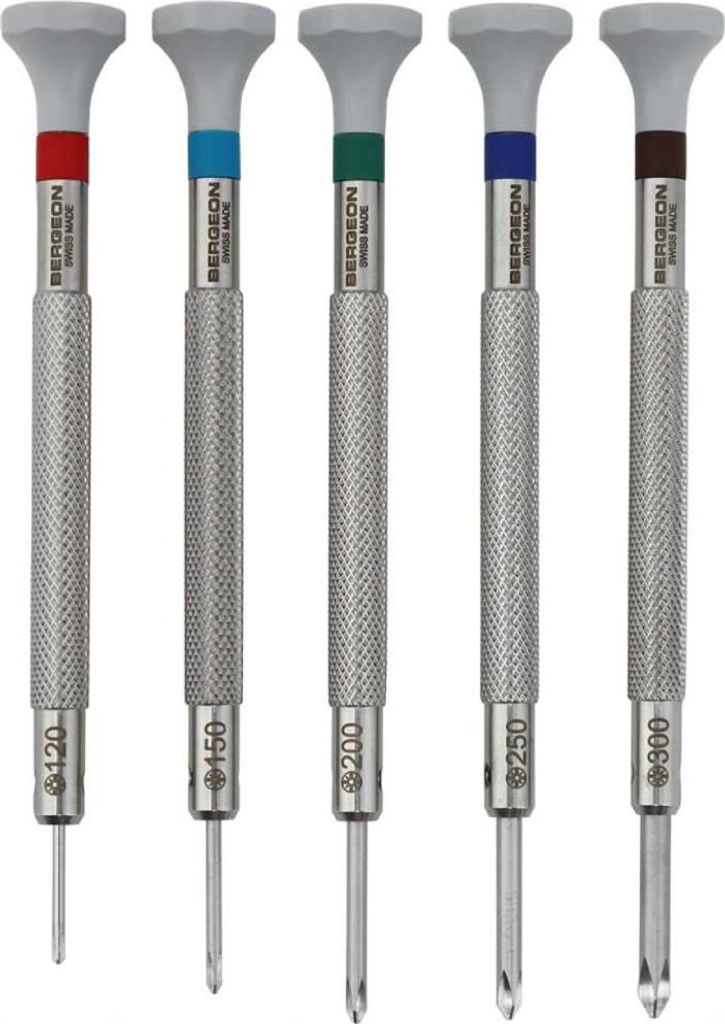 Bergeon 30081-C-P05 Phillips Schraubendrehersatz Set von 5