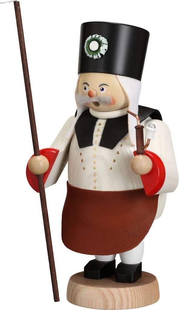 Pilzsammler (19cm) Räuchermann von Seiffener Volkskunst