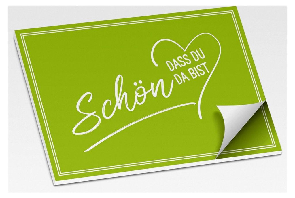 Tischset DIN A3 – 50 Blatt Papier-Platzset „Schön, dass du da bist“ V2 | Platzdeckchen für Geburtstag, Grillparty, Gartenfest & Motto-Party...