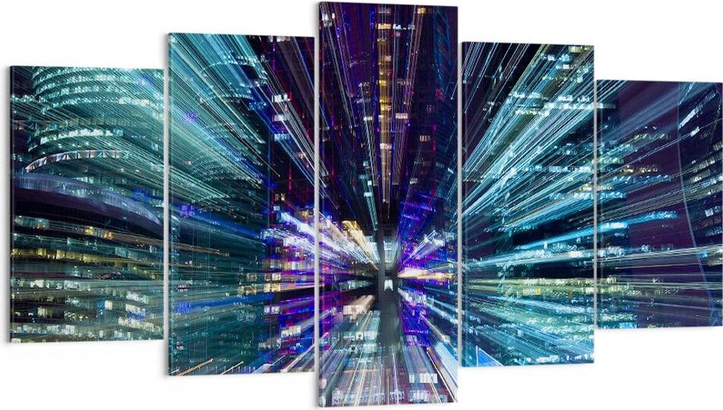 Bild auf Leinwand - Leinwandbild - Abstraktion modern - 160x85cm - Wand Bild - Wanddeko - Leinwanddruck - Bilder - Kunstdruck - Wanddekoration - Le...