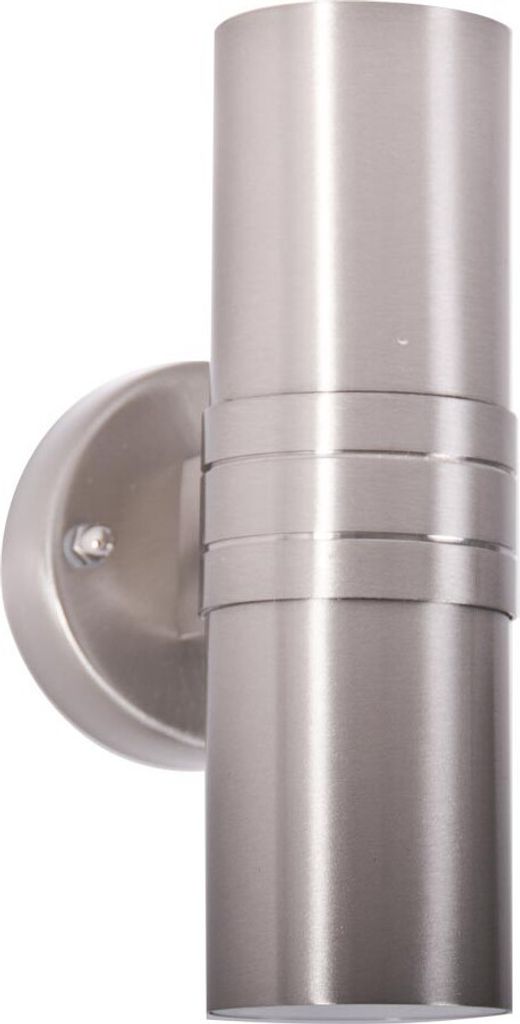 Brilliant Wandleuchte "HANNI" LED 2x3W IP44 Edelstahl Produktbild 