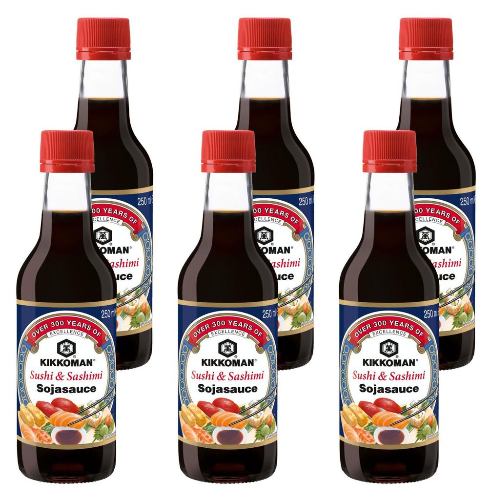 Kikkoman Sushi & Sashimi Soja-Sauce - 6x 250ml Produktbild 