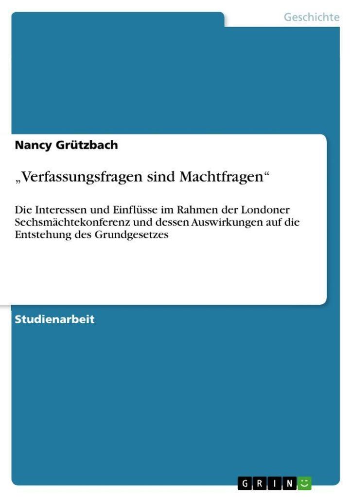 "Verfassungsfragen sind Machtfragen"