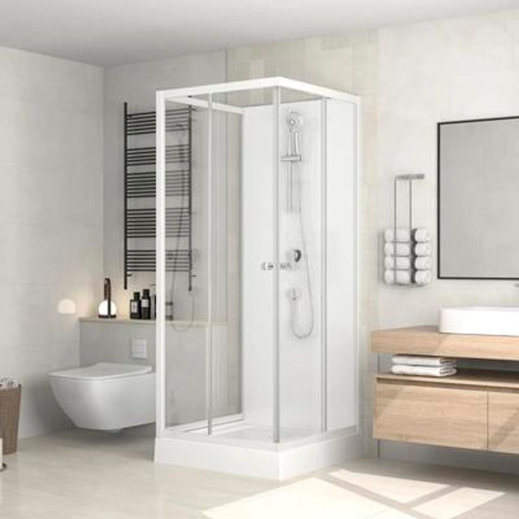 form&style Komplettdusche BORA BORA 80 x 80 x 195 cm weiß
