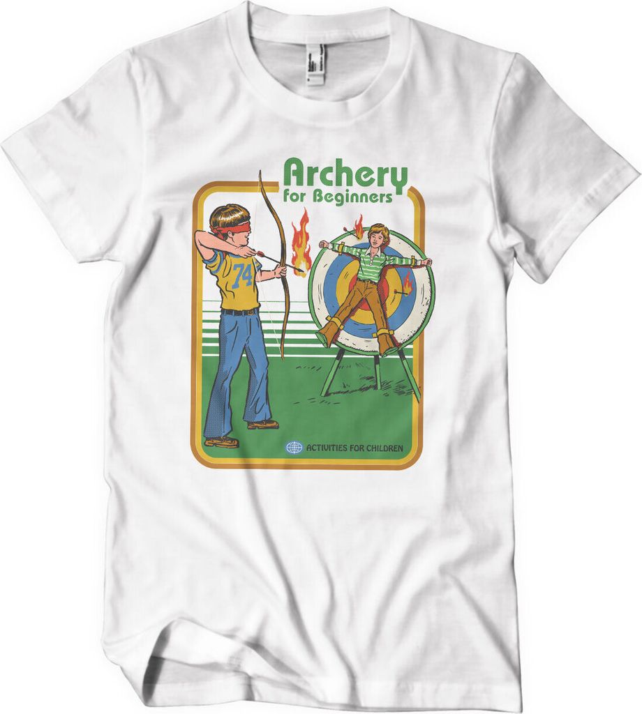 Archery For Beginners T-Shirt - Large - White
