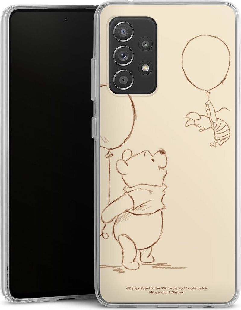 DeinDesign Handyhülle für Samsung Galaxy A52 Silikon Hülle Case Smartphone Schutzhülle Disney Offizielles Lizenzprodukt Winnie Puuh