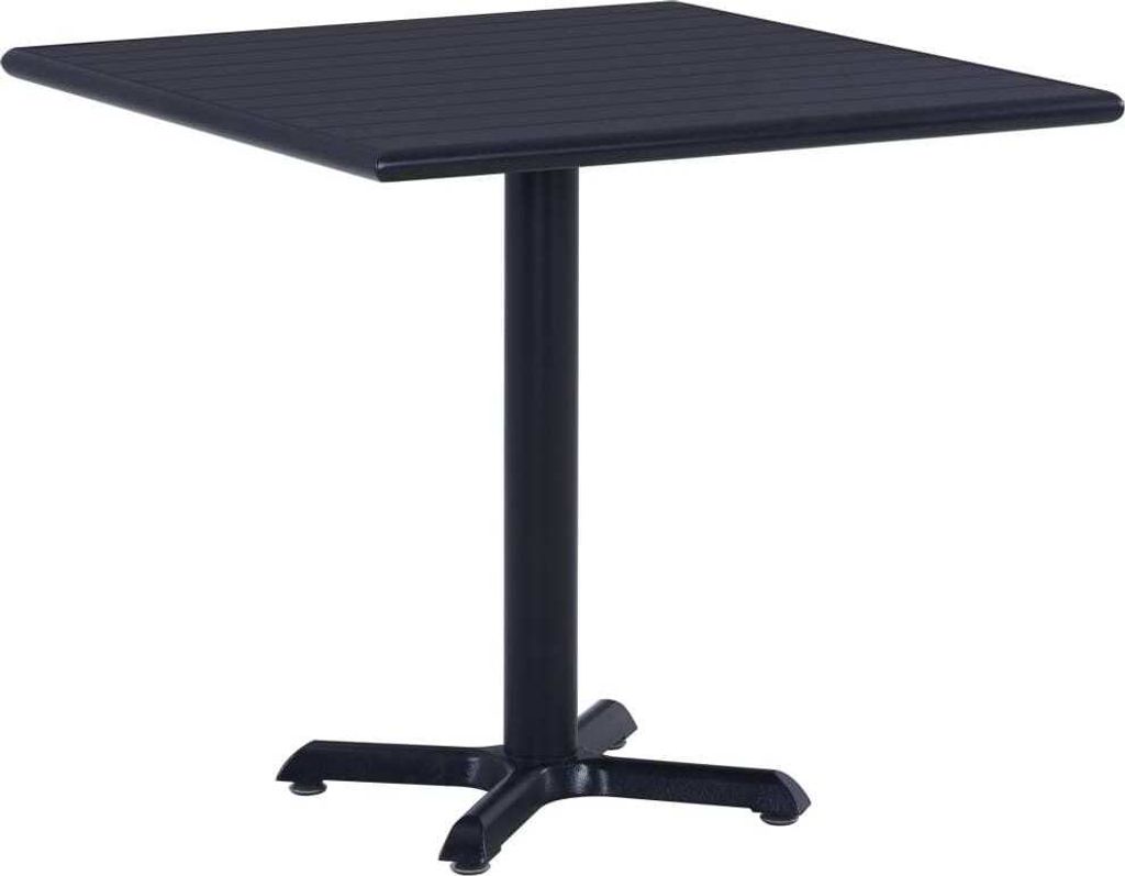 Gartentisch Schwarz 80x80x75 cm