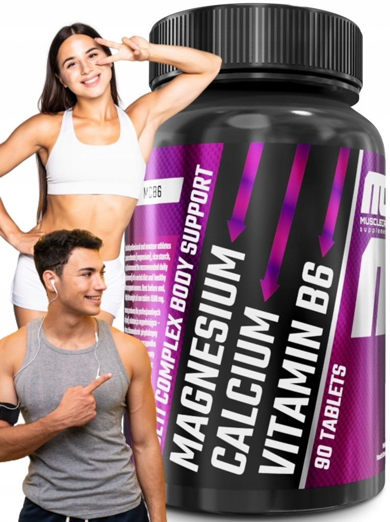 MAGNEZ WITAMINA B6 WAPŃ Muscle Care Magnesium Calcium Obrázok produktu 